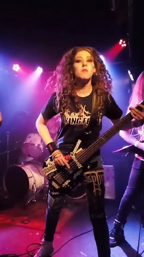Over 6 years ago, I used to play bass in a brutal death metal band!👹Who knows me from back then? 🎸🔥 Band: @sepirothdeathmetal | Sonia Anubis