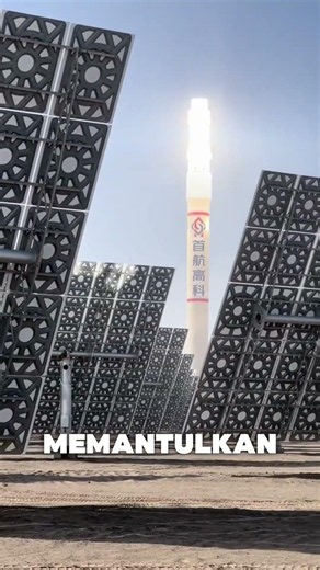 Cara Garam Cair Mengubah Panas Matahari Jadi Listrik#shorts