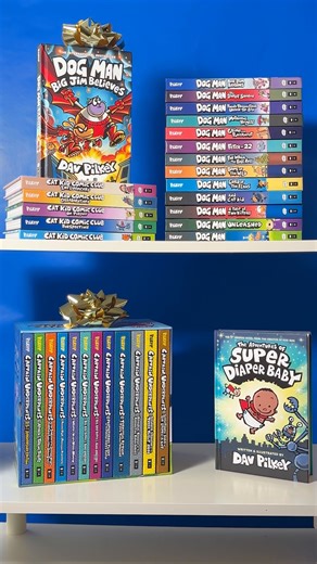 Scholastic on Instagram: "Happy Howl-idays! Dav Pilkey books are the # 1 gift on every kid’s list and perfect for family read-aloud fun! Find out more at the link in bio."