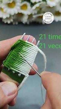 EASY WOOLEN FLOWER PATTERN MAKİNG TUTORİAL