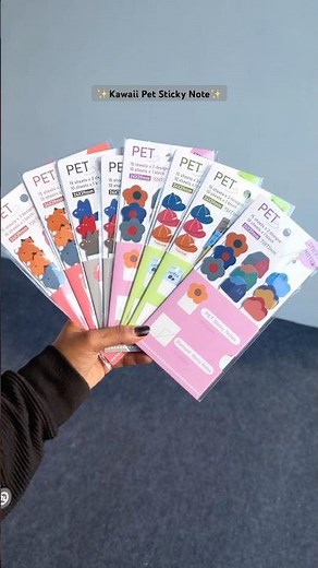 Cutest Pet Sticky Notes 🌷✨🎀 #kawaii #stationarycollection #stickynotes #stationery #stationary