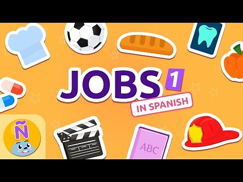 JOBS and OCCUPATIONS 1👩🏽‍🚒👨🏼‍🏫 Las PROFESIONES 1👩🏼‍🌾👮🏽‍♀️ Bilingual Spanish Vocab for Kids