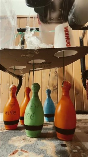 New pin setter #mechanicalengineering #diy #bowling