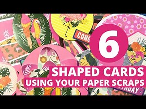 GOT SCRAPS? I show YOU 6 Oval Card Designs Using YOUR Paper Scraps!