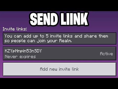 How To Send Minecraft Realm Invite Link! - Minecraft Bedrock