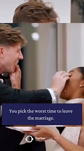 2M views · 5.3K reactions | Who do you think was wrong here—the bride or the groom? 蘆 We’ve seen it all. #FamilyLaw #DivorceAttorney #FarberLaw #MarriageDrama #LegalAdvice #SplitDecisions #BreakupTalk #RelationshipRealities | Farber Law, P.A. Divorce, Family Law, and Mediation | Facebook