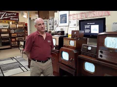 Vintage Television Exhibit at the Vintage Radio and Communications Museum of CT