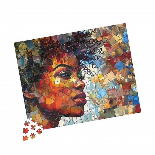 African American Woman Jigsaw Puzzle: Afrocentric Art, Black Heritage - Etsy