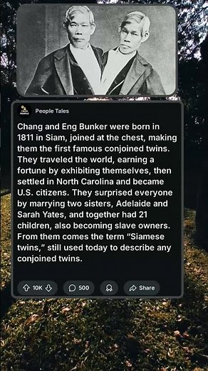 Chang and Eng Bunker – History Fact and Story