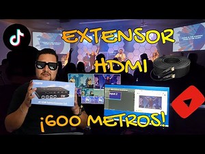 Cómo ampliar la señal HDMI hasta 600 metros en varias pantallas con cable de red