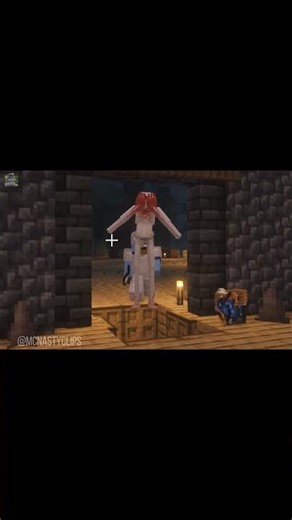 Minecraft one block up in my ass with horror mod...✌️