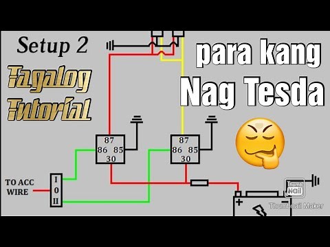 Mini Driving Lights WIRING DIAGRAM SET-UP #2 - Tagalog Explained