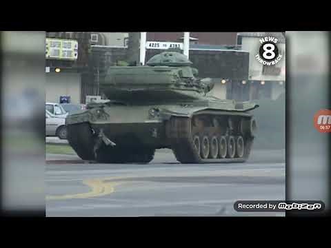 San Diego Tank Rampage 1995 Police Chase longest Full Video.