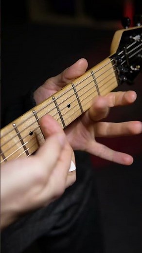 Basic but cool: be sure to palm mute the low e-string for that crunchy sound #metalguitar #rhythm