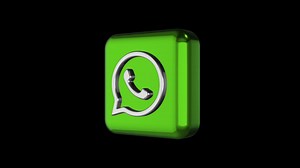 Download 3d whatsapp icon Transparent Background