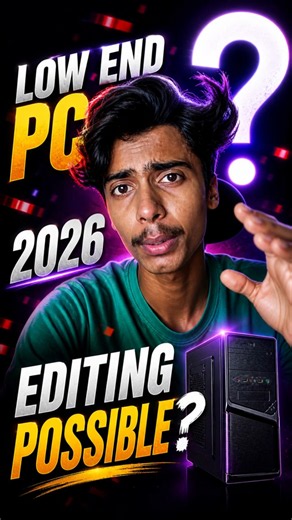 “2026 Low-End PC? Is Software Se Pro Editing Possible! 😱🔥