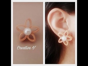How to Make Quilling Stud Earrings / Design 11 / Tutorial