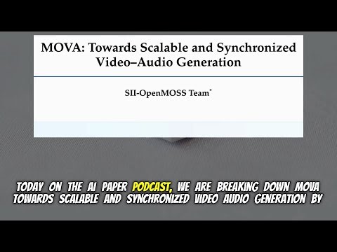 MOVA: Towards Scalable and Synchronized Video-Audio Generation (Feb 2026)