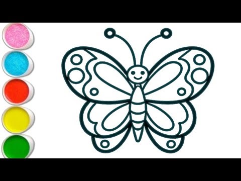 How To Draw a Butterfly For Kids Step by Step | Easy Drawing Tutorial For Children