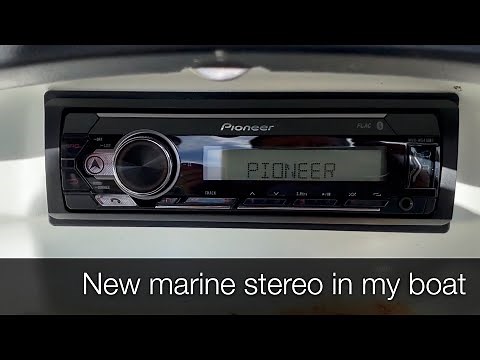 New marine stereo install into bowrider