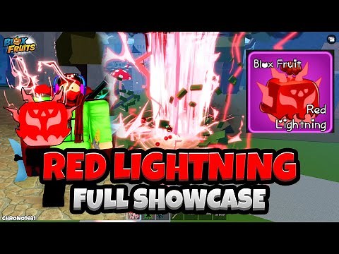 NEW RED LIGHTNING Fruit (FULL SHOWCASE) (Blox Fruits Celebration Event Update)