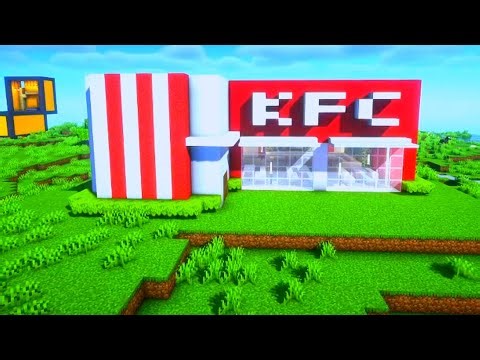 Minecraft KFC Restaurant Build Tutorial | Fast Food Shop Design" 2025 😈