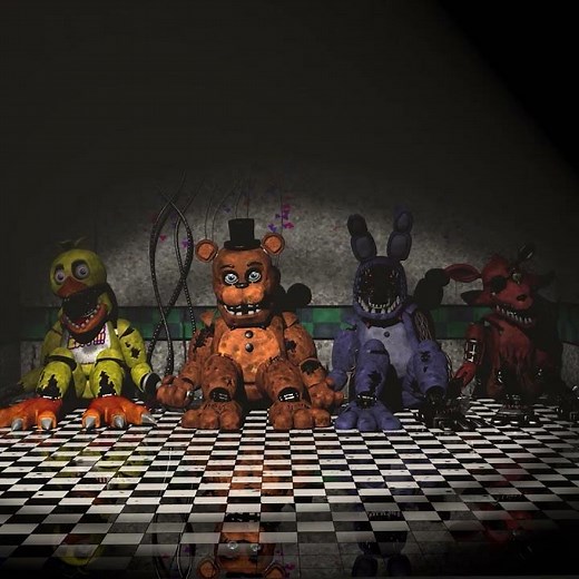FNAF Withered Animatronics over the years