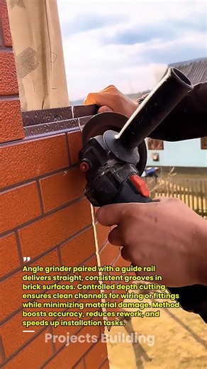 Perfect Brick Groove Cuts With Guide Rail Precision Tool