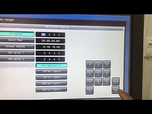 how to set ip address manually konica minolta press C1060/C2060/C2070/C1070