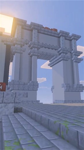 J’ai recréé un Arc de Triomphe romain sur Minecraft 🤯 #minecraft#shorts