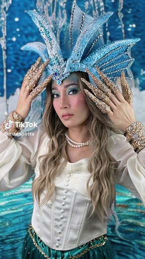 OCEANIC DIY HEADPIECE TUTORIAL #headpiece #DIY #reelsvideoシ #reelsfypシ #foryouシ #foryou #fyp #oceanic #waves #sea #makeupartist #makeup #maespiritumakeupObra #foryoupageシ #reelstrending #tutorial #headpiece #EVAfoam #fyp #foryou #foryoupage