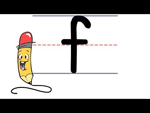 Pencil Pete's Learn to Print - Lowercase f