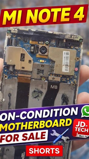 Original Mi Note 4 On-Condition Motherboard available ✅✔️ Fully working✔️ Direct replacement ready