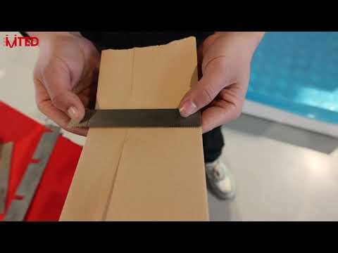 How to operate the flat bottom paper bag machine