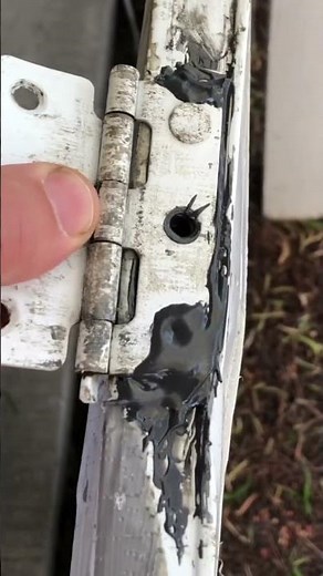 Screen Door Hinge Repair with JB WELD | No Fuss #welding #homerepair