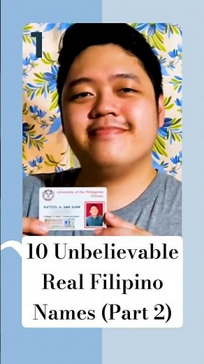 10 Unbelievable Real Filipino Names (Part 2) #filipino #weirdnames #funny