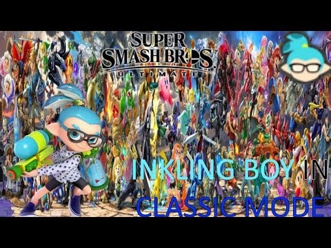 Super Smash Bros Ultimate - Inkling Boy 6th Variant (Classic Mode)