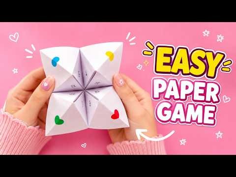 How to Make a Paper Fortune Teller | DIY Paper Game | No Glue Craft