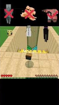 Minecraft health challenge #minecraft #shorts