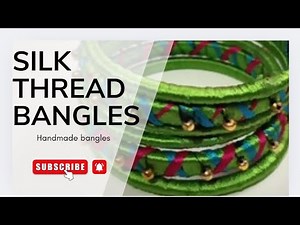 How to make silk thread bangles // Hand made silk thread bangles // Stylish thread bangles 🧵