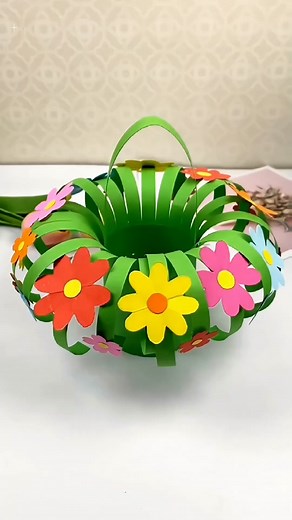 DIY Flower Basket Craft for Kids
