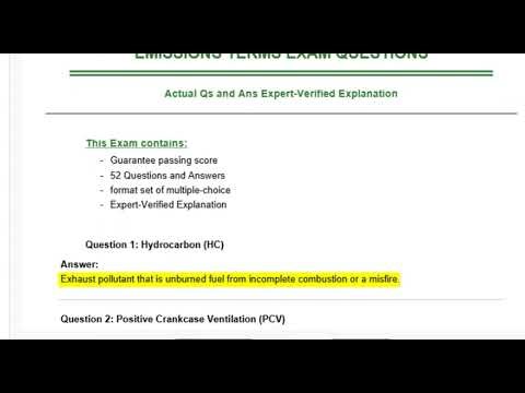FREE AUTOMOTIVE AND STUDY GAMES ABOUT PAEMISSIONS TERMS EXAM QUESTIONS