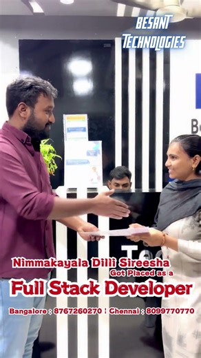 Full Stack Training in Bangalore for Freshers with Placements | Besant Technologies