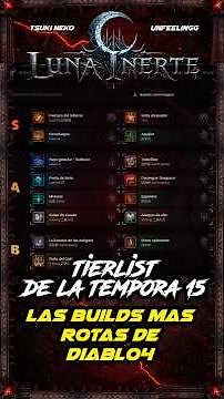 SEASON 15 TIER LIST: The Most Broken Diablo IV Builds