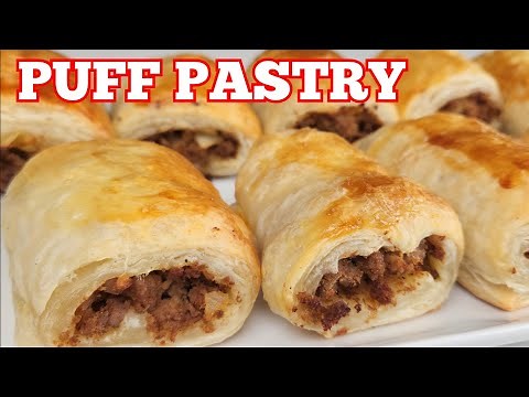 Easy Puff Pastry Recipe with Ground Beef | Savory Beef Puffs Tutorial