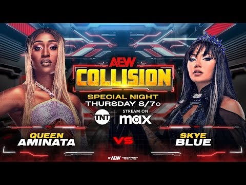 Match Highlights — ‪@Therealqueenaminata‬ vs Skye Blue AEW Collision (6/26/25)