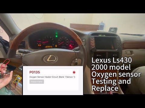 Lexus Ls430 P0135 code testing and replace sensor