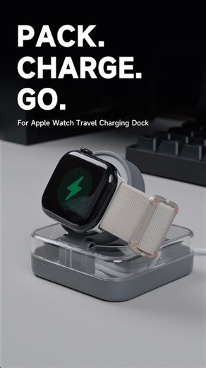For Apple Watch Travel Dock with Hidden Cable Storage #Shorts