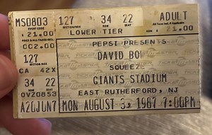 Aug 03, 1987: Squeeze / Miami Sound Machine / David Bowie at Giants Stadium East Rutherford, New Jersey, United States | Concert Archives