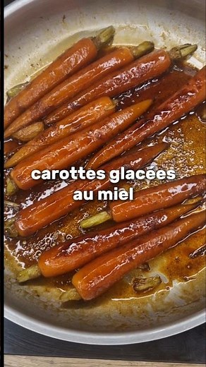 🥕 Carottes glacées au miel#RecetteFacile #CarottesGlacées #CuisineMaison #Miel #A